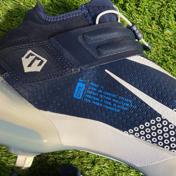 Nike Force Zoom Mike Trout 7 Baseball Cleats Blue/White Size CI3134-403 NEW